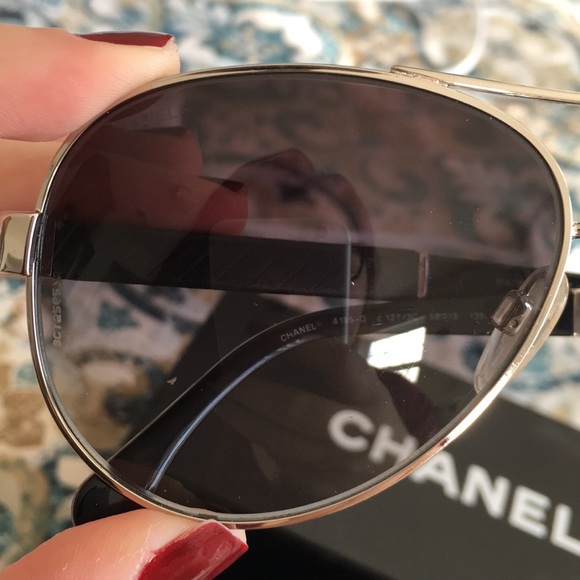 SOLD* Chanel Aviator Sunglasses - Picture 5 of 8